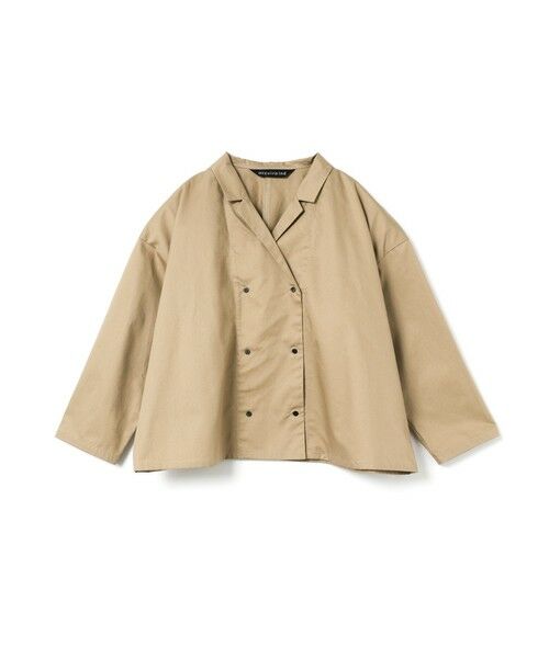 mizuiro ind / ミズイロインド シャツ・ブラウス | mizuiro ind ダブルブレストシャツ（ベージュ(color20)）