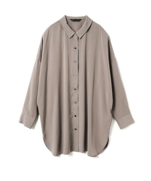mizuiro ind / ミズイロインド シャツ・ブラウス | mizuiro ind T/Rワイドチュニックシャツ（ベージュ(color20)）