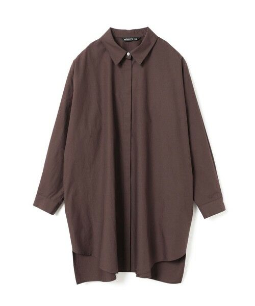 mizuiro ind / ミズイロインド シャツ・ブラウス | mizuiro ind ボックスカットシャツ(ブラウン(color44))