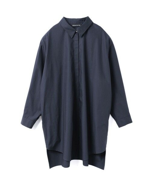 mizuiro ind / ミズイロインド シャツ・ブラウス | mizuiro ind ボックスカットシャツ(ネイビー(color77))
