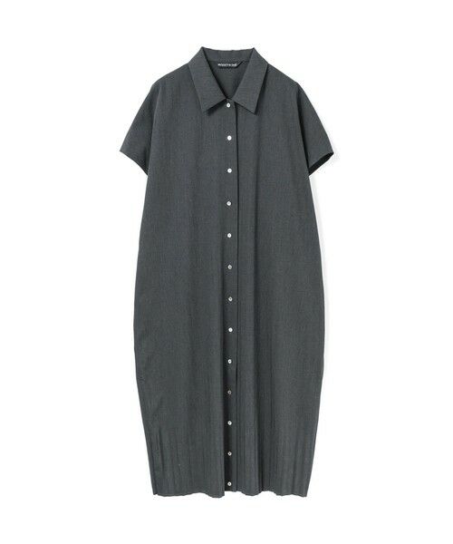 mizuiro ind / ミズイロインド ロング・マキシ丈ワンピース | mizuiro ind プリーツヘムワンピース(ダークグレー(color92))