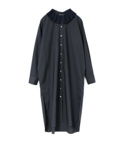 mizuiro ind / ミズイロインド ロング・マキシ丈ワンピース | mizuiro ind プリーツカラーワンピース