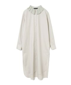 mizuiro ind / ミズイロインド ロング・マキシ丈ワンピース | mizuiro ind プリーツカラーワンピース