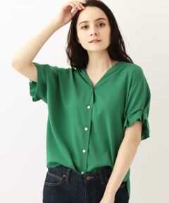 MK MICHEL KLEIN / エムケーミッシェルクラン シャツ・ブラウス | 【洗濯機で洗える】タックスリーブブラウス