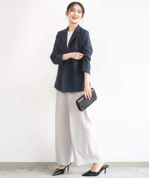 MK MICHEL KLEIN / エムケーミッシェルクラン カットソー | 2wayネックデザインポンチカットソー/接触冷感/UVカット/洗える | 詳細10