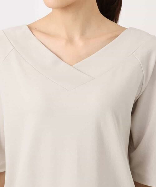 MK MICHEL KLEIN / エムケーミッシェルクラン カットソー | 2wayネックデザインポンチカットソー/接触冷感/UVカット/洗える | 詳細15