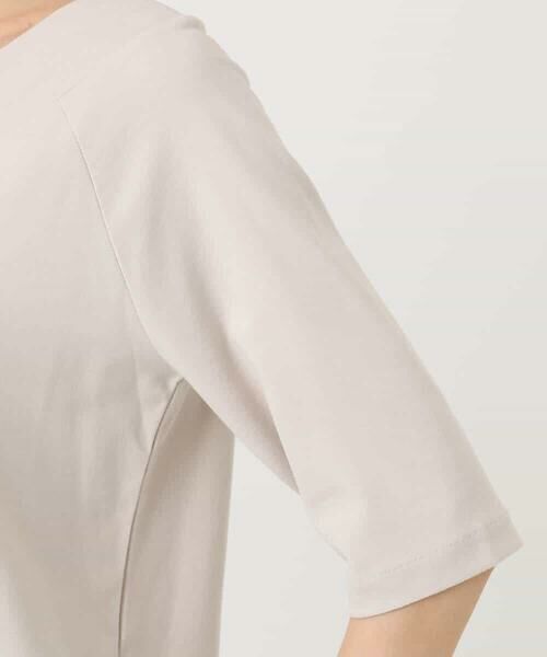 MK MICHEL KLEIN / エムケーミッシェルクラン カットソー | 2wayネックデザインポンチカットソー/接触冷感/UVカット/洗える | 詳細16