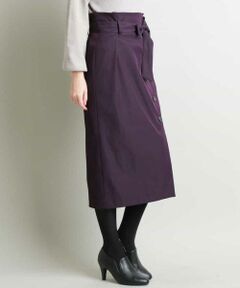 MK MICHEL KLEIN / エムケーミッシェルクラン ロング・マキシ丈スカート | 【洗える】釦デザインミディスカート