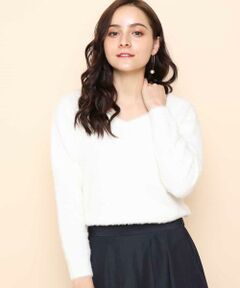 MK MICHEL KLEIN / エムケーミッシェルクラン ニット・セーター | 【洗える】シャギーニット