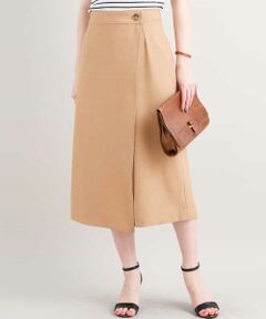 MK MICHEL KLEIN / エムケーミッシェルクラン その他パンツ | 【洗濯機で洗える】ラップデザインガウチョパンツ