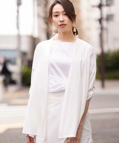 MK MICHEL KLEIN / エムケーミッシェルクラン カーディガン・ボレロ | 【洗える】着流しフレアーカーディガン