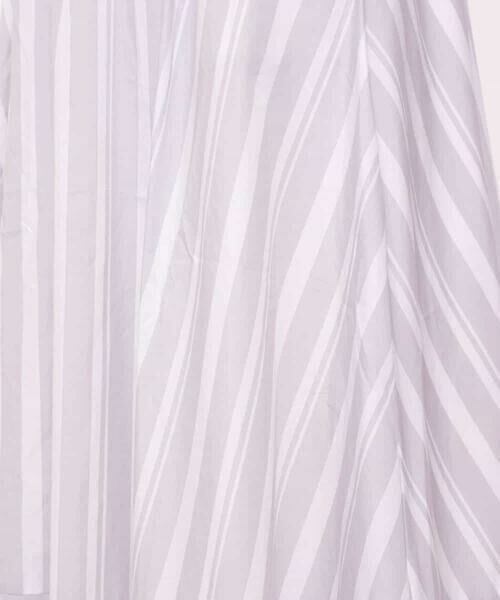 MK MICHEL KLEIN / エムケーミッシェルクラン ロング・マキシ丈スカート | 【洗える】ストライプ柄切替えギャザースカート | 詳細10