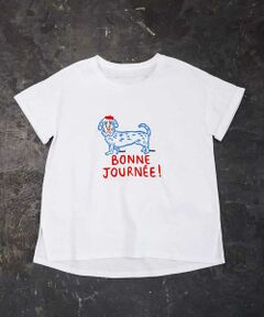 【Marie Ass?nat×MICHEL KLEIN】コラボTシャツ ?BONNE JOURN?E-