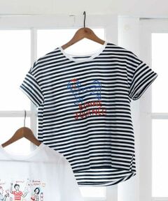 【Marie Ass?nat×MICHEL KLEIN】コラボTシャツ ?BONNE JOURN?E-