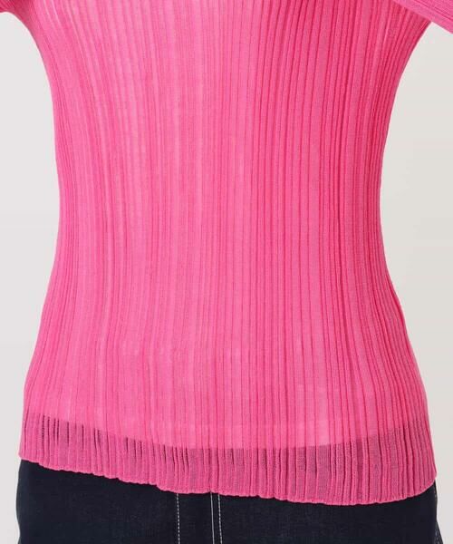 MK MICHEL KLEIN / エムケーミッシェルクラン ニット・セーター | ハイネックシアーリブニット/洗える | 詳細13