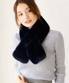 MK MICHEL KLEIN / エムケーミッシェルクラン マフラー・ショール・スヌード・ストール | フェイクファーマフラー