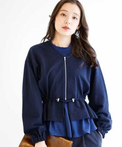 MK MICHEL KLEIN / エムケーミッシェルクラン その他アウター | 【洗濯機で洗える】サッカーショートブルゾン