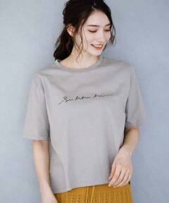 【洗濯機で洗える】発泡ロゴTシャツ