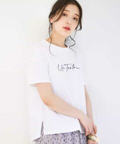 【洗濯機で洗える】リラックスロゴTシャツ