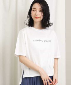 【洗濯機で洗える】コットン天竺ロゴTシャツ