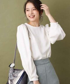 MK MICHEL KLEIN / エムケーミッシェルクラン シャツ・ブラウス | 【洗える】ボリュームタックスリーブブラウス