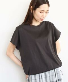 MK MICHEL KLEIN / エムケーミッシェルクラン カットソー | 裾ドロストデザインカットソー/接触冷感/洗える