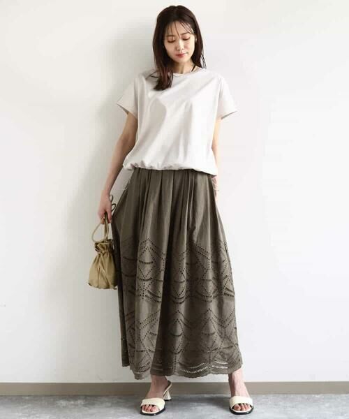 MK MICHEL KLEIN / エムケーミッシェルクラン カットソー | 裾ドロストデザインカットソー/接触冷感/洗える | 詳細13