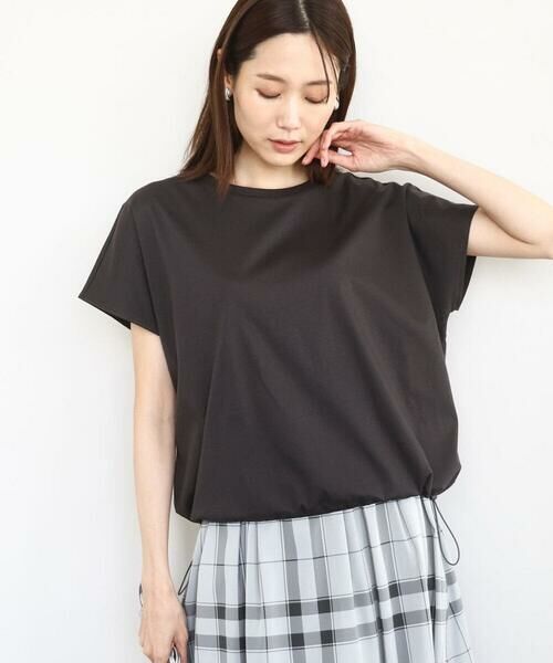 MK MICHEL KLEIN / エムケーミッシェルクラン カットソー | 裾ドロストデザインカットソー/接触冷感/洗える | 詳細15