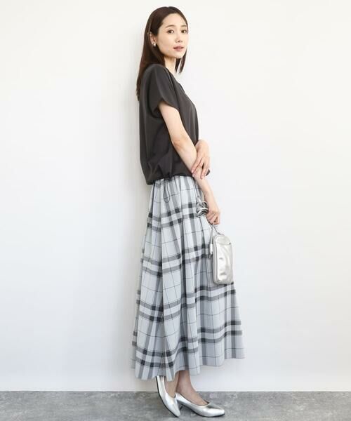 MK MICHEL KLEIN / エムケーミッシェルクラン カットソー | 裾ドロストデザインカットソー/接触冷感/洗える | 詳細16