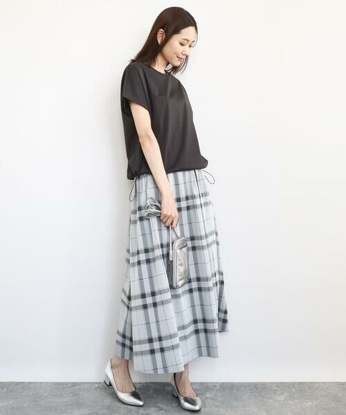 MK MICHEL KLEIN / エムケーミッシェルクラン カットソー | 裾ドロストデザインカットソー/接触冷感/洗える | 詳細17