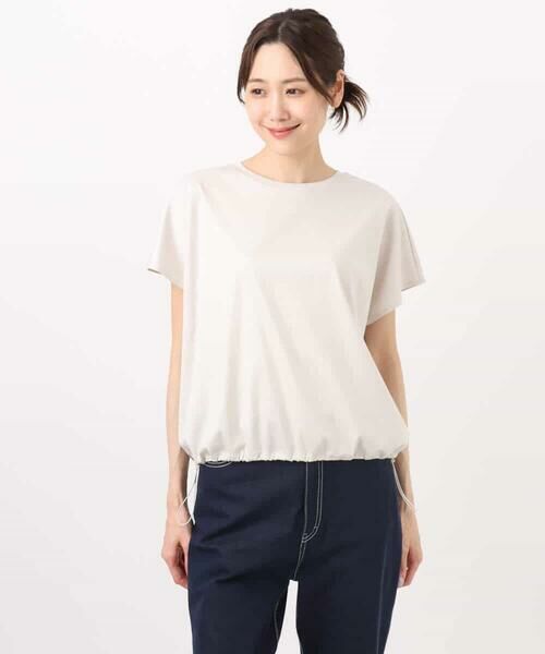 MK MICHEL KLEIN / エムケーミッシェルクラン カットソー | 裾ドロストデザインカットソー/接触冷感/洗える | 詳細18