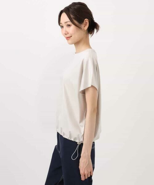 MK MICHEL KLEIN / エムケーミッシェルクラン カットソー | 裾ドロストデザインカットソー/接触冷感/洗える | 詳細19