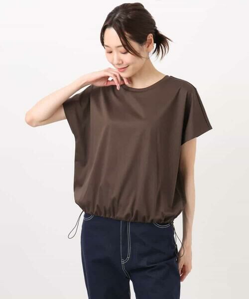 MK MICHEL KLEIN / エムケーミッシェルクラン カットソー | 裾ドロストデザインカットソー/接触冷感/洗える | 詳細27