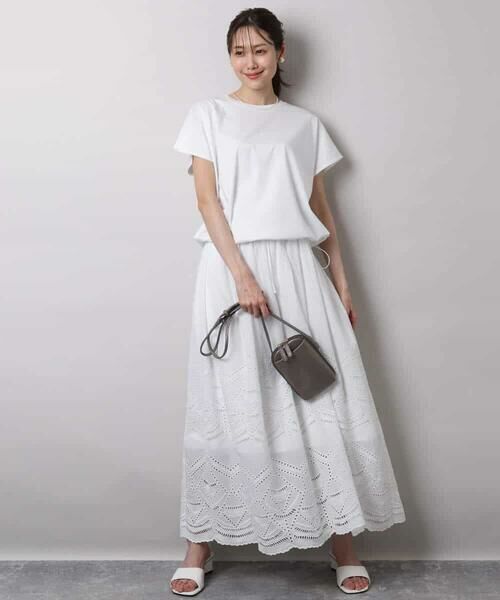 MK MICHEL KLEIN / エムケーミッシェルクラン カットソー | 裾ドロストデザインカットソー/接触冷感/洗える | 詳細6