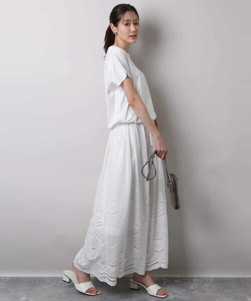 MK MICHEL KLEIN / エムケーミッシェルクラン カットソー | 裾ドロストデザインカットソー/接触冷感/洗える | 詳細8