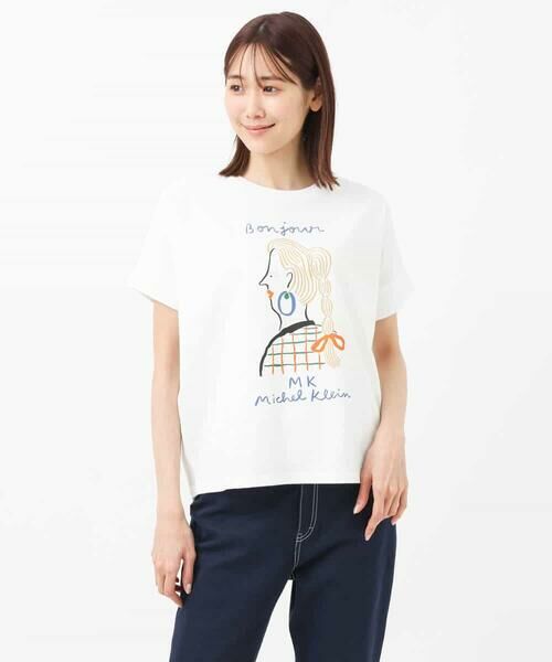 MK MICHEL KLEIN / エムケーミッシェルクラン カットソー | 【Marie Assenat×MK MICHEL KLEIN】30周年記念コラボTシャツ | 詳細10