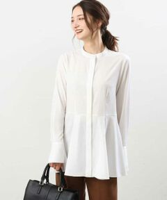 MK MICHEL KLEIN / エムケーミッシェルクラン シャツ・ブラウス | フレアーシルエットシャツブラウス/洗える