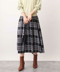 MK MICHEL KLEIN / エムケーミッシェルクラン ロング・マキシ丈スカート | リバーシブルチェックスカート/洗える