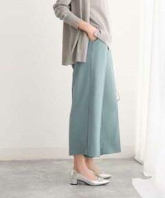 MK MICHEL KLEIN / エムケーミッシェルクラン ショート・ハーフ・半端丈パンツ | ワイドクロップドパンツ/洗える