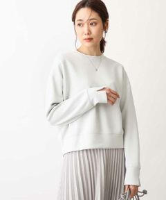 MK MICHEL KLEIN / エムケーミッシェルクラン カットソー | ソフトストレッチダンボールプルオーバー/洗える