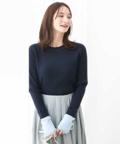 MK MICHEL KLEIN / エムケーミッシェルクラン ニット・セーター | 配色カラーデザインニット/洗える