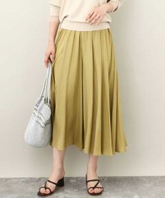 MK MICHEL KLEIN / エムケーミッシェルクラン その他パンツ | サテンガウチョパンツ/接触冷感/洗える