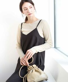 MK MICHEL KLEIN / エムケーミッシェルクラン ロング・マキシ丈ワンピース | リネンライク 2wayキャミワンピース/洗える