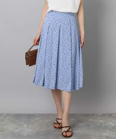 MK MICHEL KLEIN / エムケーミッシェルクラン ロング・マキシ丈スカート | アニマル調ドット柄ジャージースカート/洗える