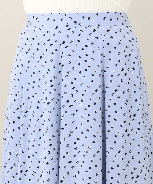MK MICHEL KLEIN / エムケーミッシェルクラン ロング・マキシ丈スカート | アニマル調ドット柄ジャージースカート/洗える | 詳細29