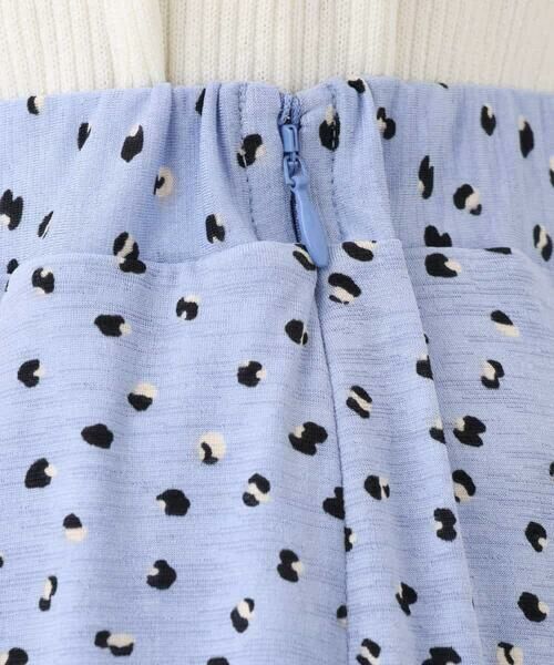 MK MICHEL KLEIN / エムケーミッシェルクラン ロング・マキシ丈スカート | アニマル調ドット柄ジャージースカート/洗える | 詳細30