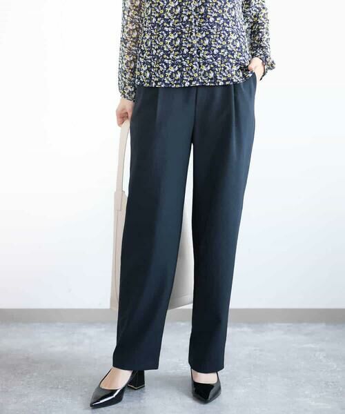 MK MICHEL KLEIN / エムケーミッシェルクラン チノ・ワークパンツ | ドライタッチイージーストレッチパンツ/洗える | 詳細1