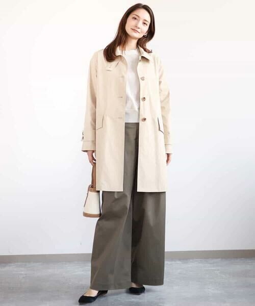 MK MICHEL KLEIN / エムケーミッシェルクラン チノ・ワークパンツ | ライトツイル2タックワイドパンツ/洗える | 詳細19