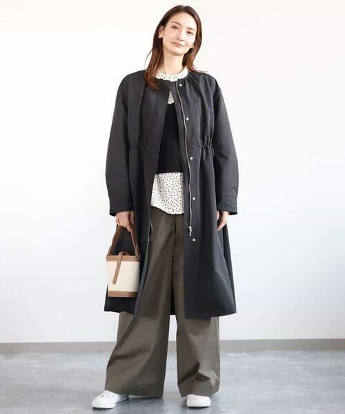 MK MICHEL KLEIN / エムケーミッシェルクラン チノ・ワークパンツ | ライトツイル2タックワイドパンツ/洗える | 詳細23