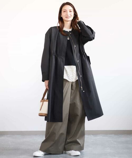 MK MICHEL KLEIN / エムケーミッシェルクラン チノ・ワークパンツ | ライトツイル2タックワイドパンツ/洗える | 詳細26